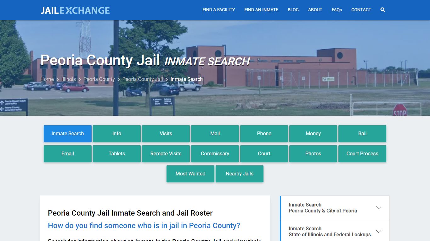 Inmate Search: Roster & Mugshots - Peoria County Jail, IL - Jail Exchange