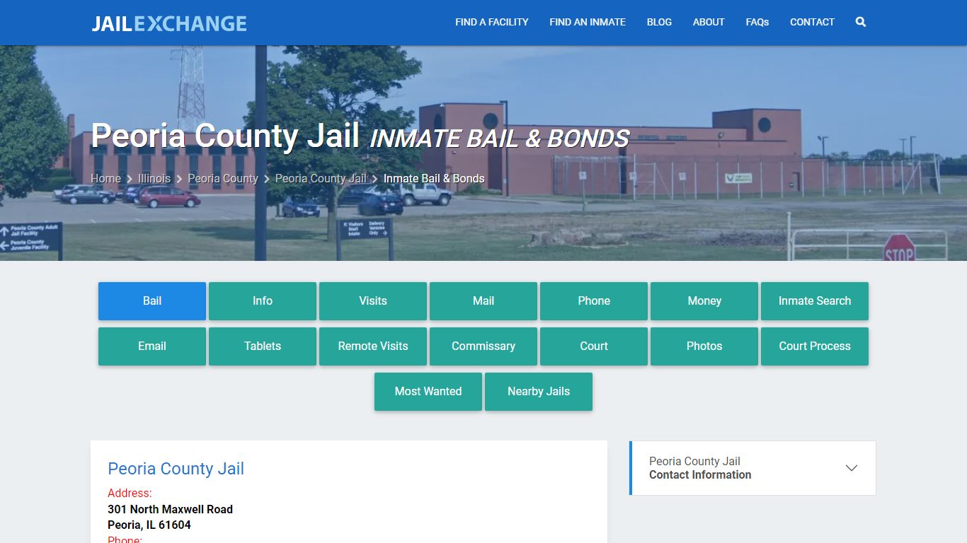Bail & Bonds - Peoria County Jail, IL - Jail Exchange